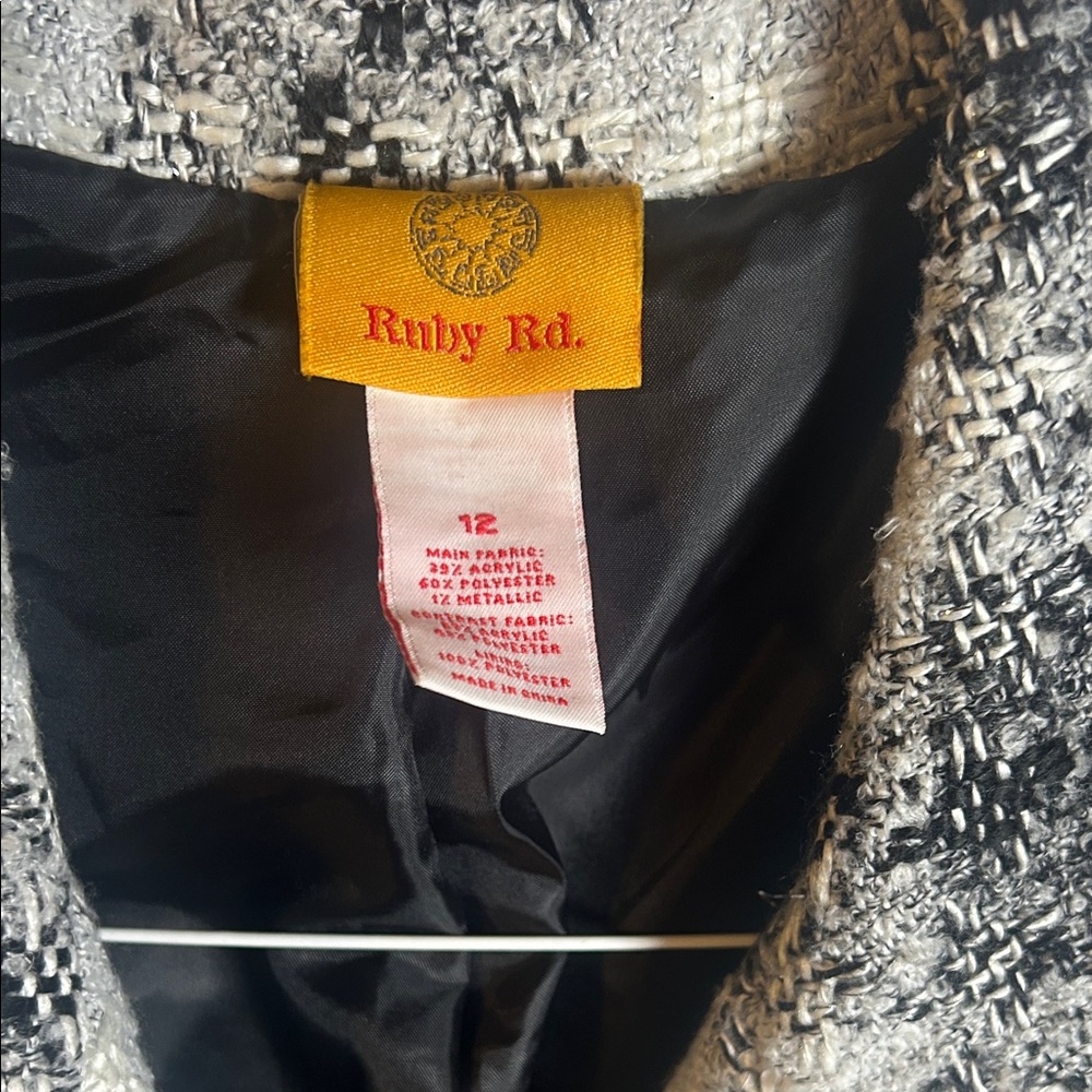 Ruby Rd, Jacket w/ Fringed Hems - Picture 3 of 9